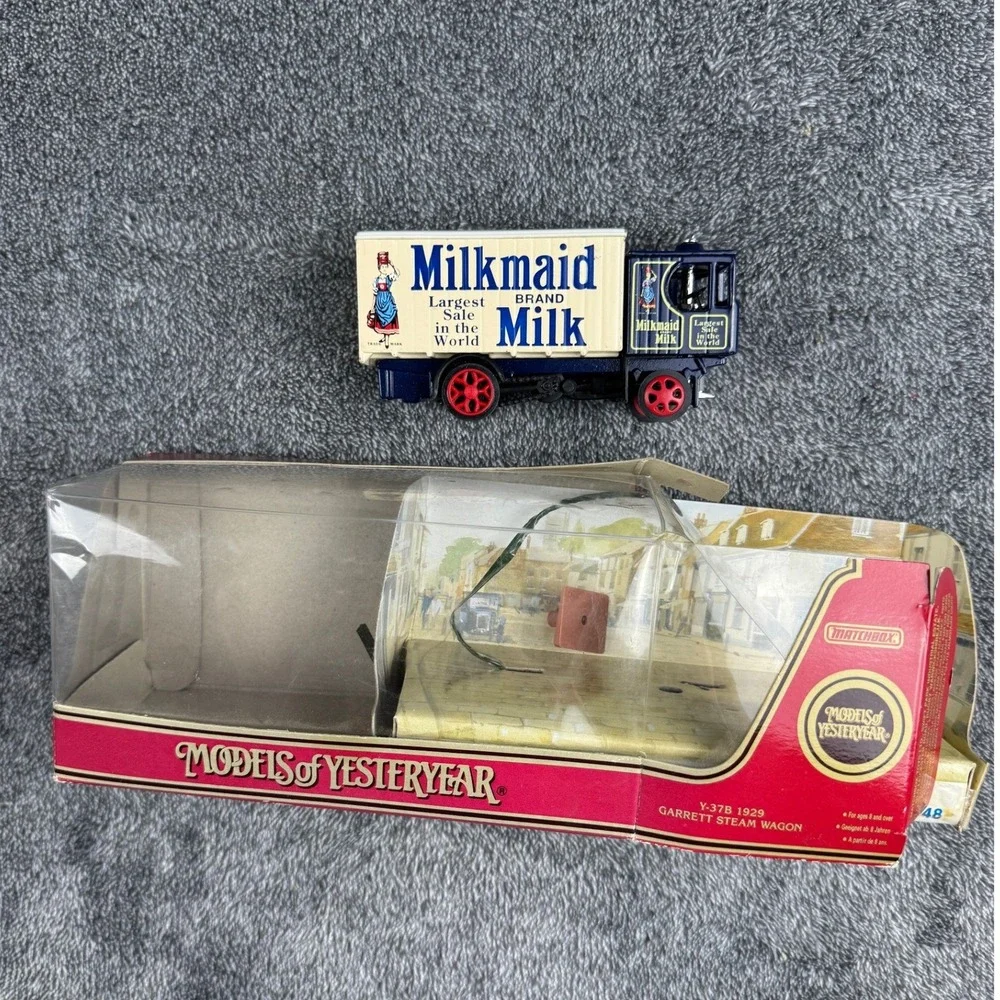 Vintage Matchbox‎ Yesteryear Y37 Milkmaid 1929 Garrett Steam Wagon Diecast Truck